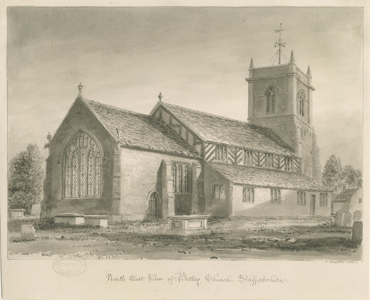 Iglesia de Betley de John Buckler