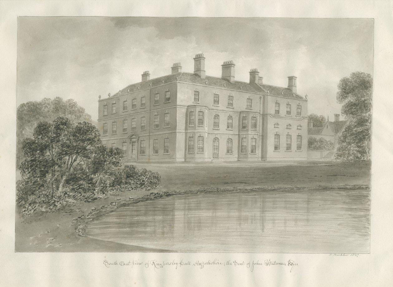 Knypersley Hall de John Buckler