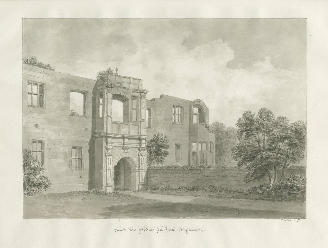 Biddulph Hall (antiguo) de John Buckler