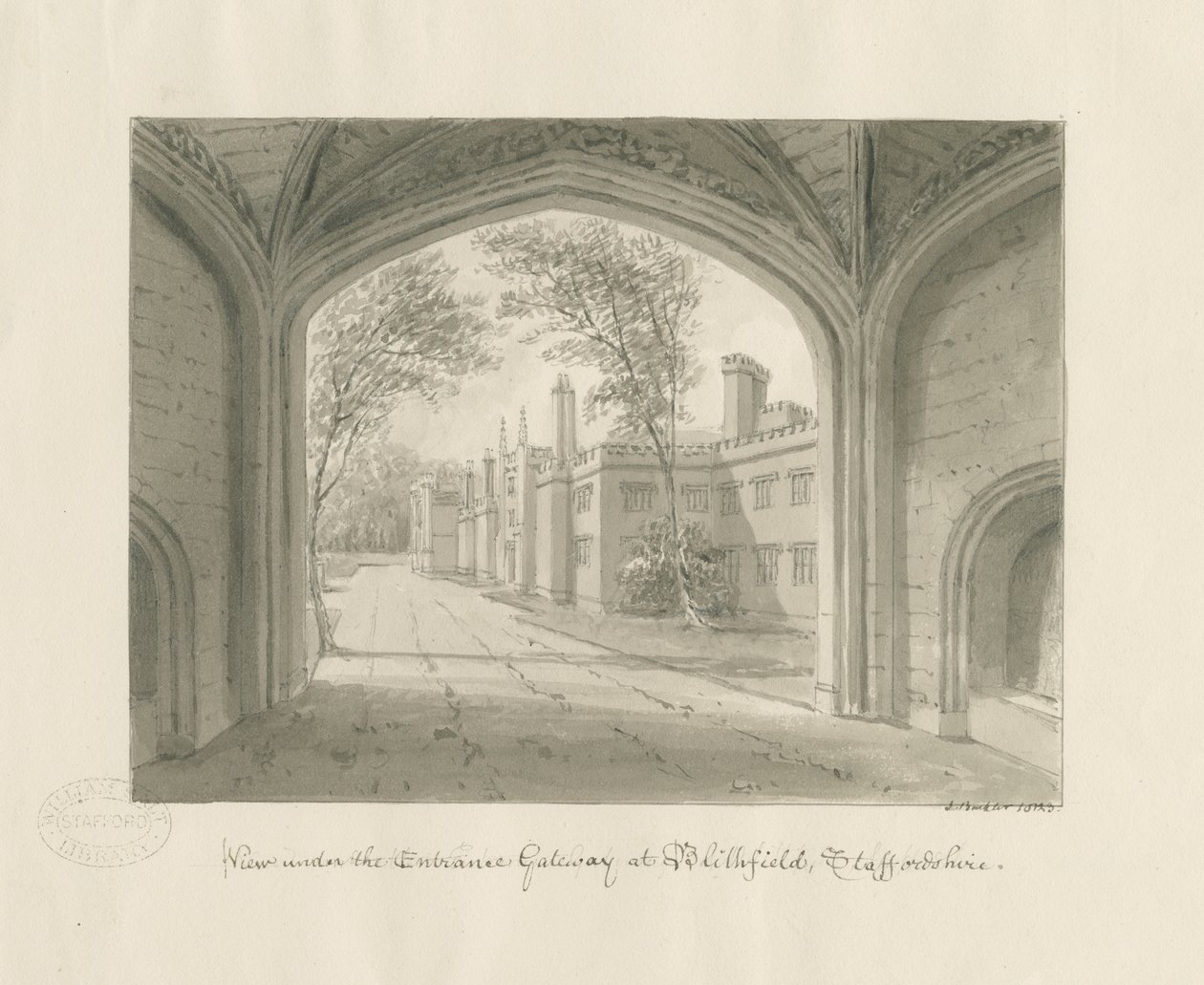 Blithfield Hall de John Buckler