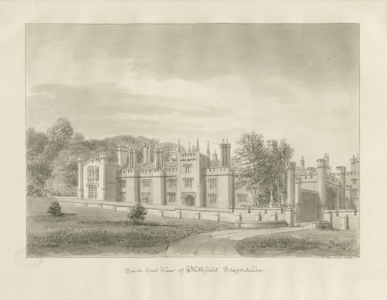 Blithfield Hall de John Buckler