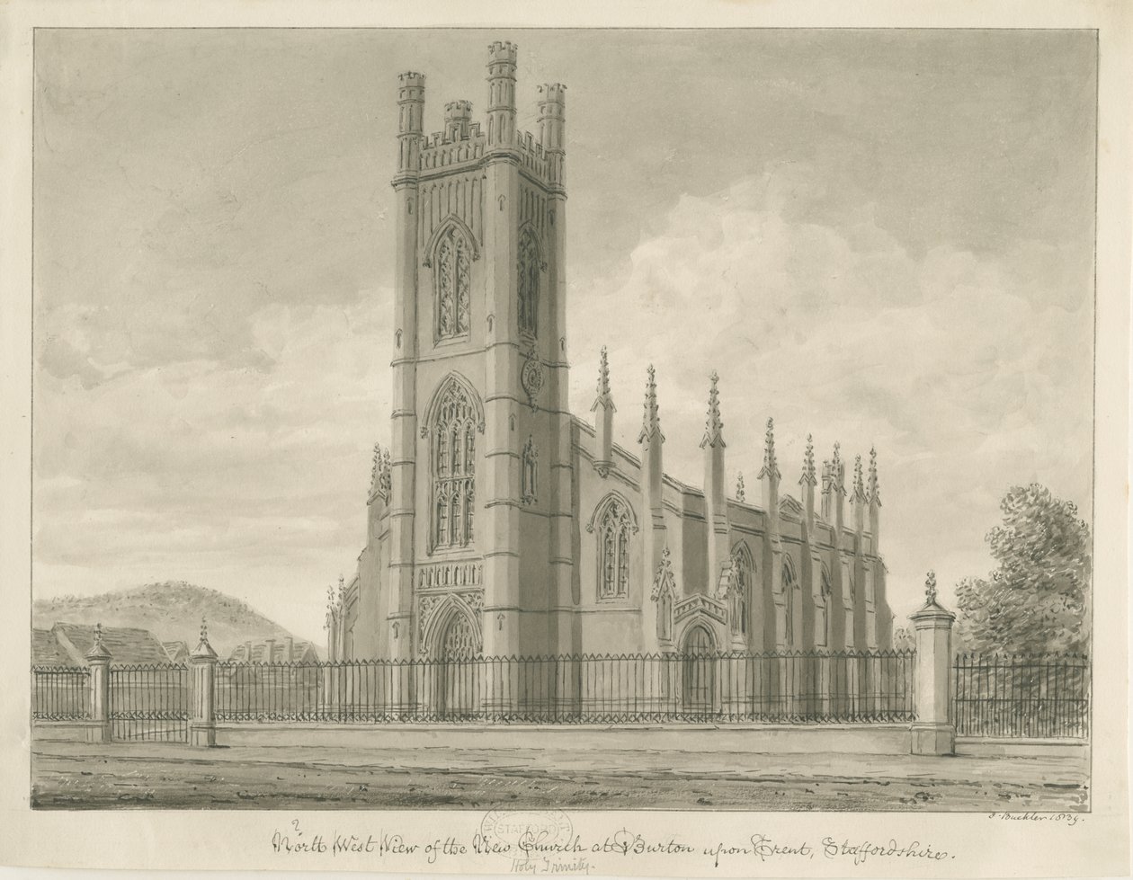 Burton-upon-Trent - Iglesia de la Santísima Trinidad de John Buckler