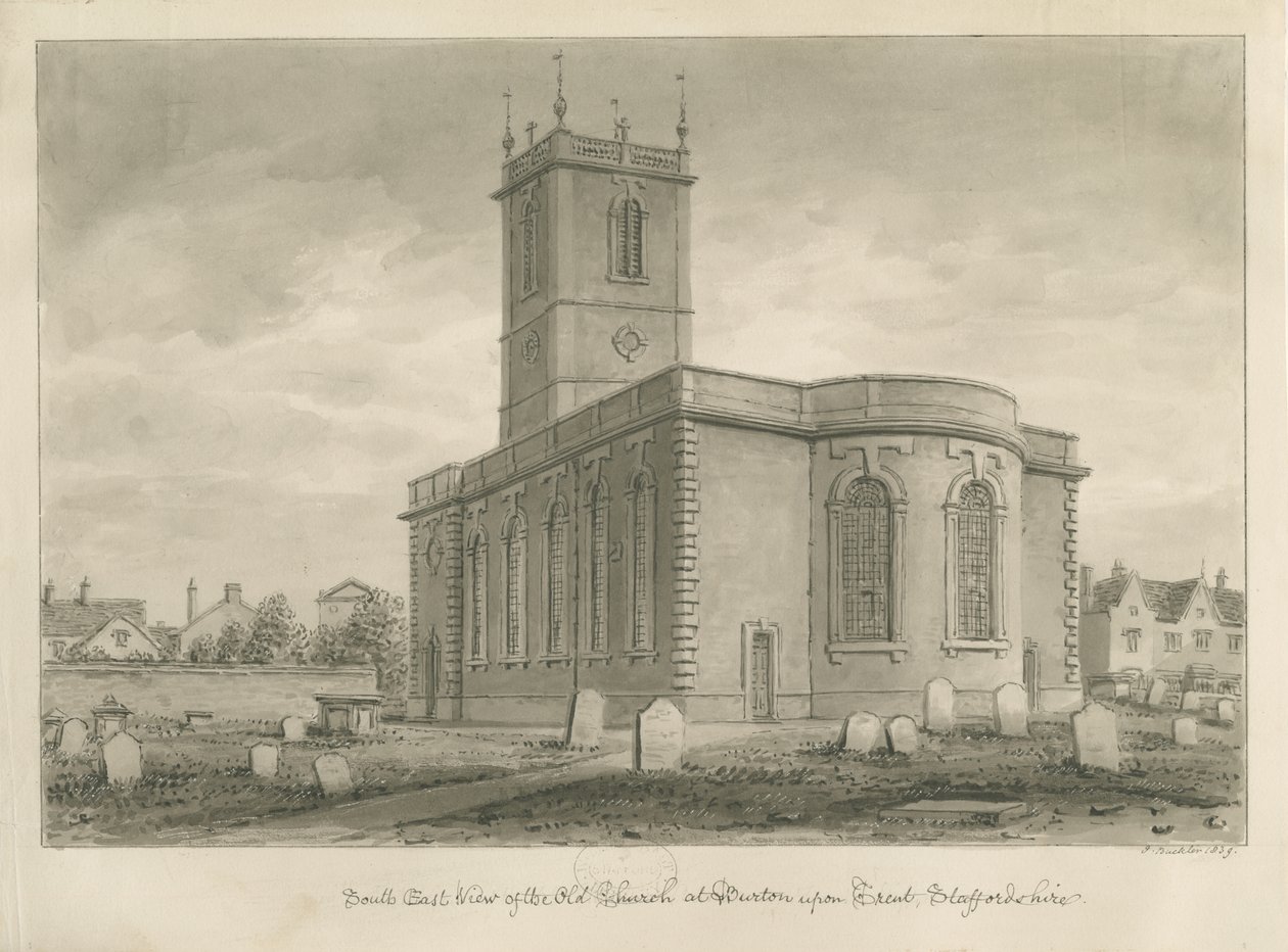 Burton-upon-Trent - Iglesia Antigua de John Buckler