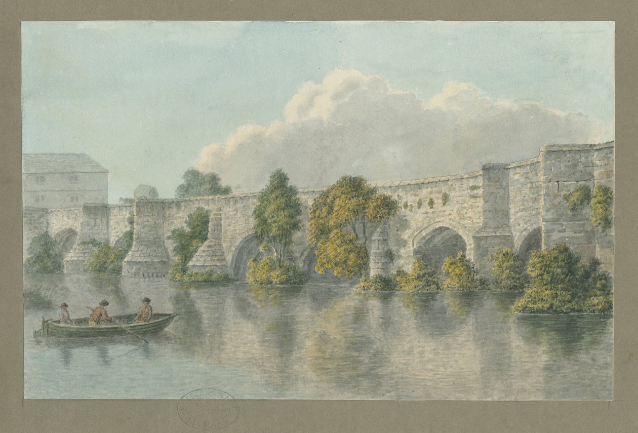 Burton-upon-Trent Bridge y Ciudad de John Buckler