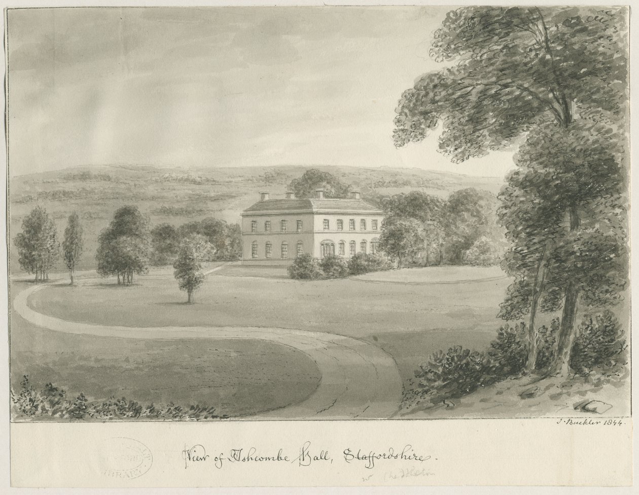 Cheddleton - Ashcombe Hall de John Buckler
