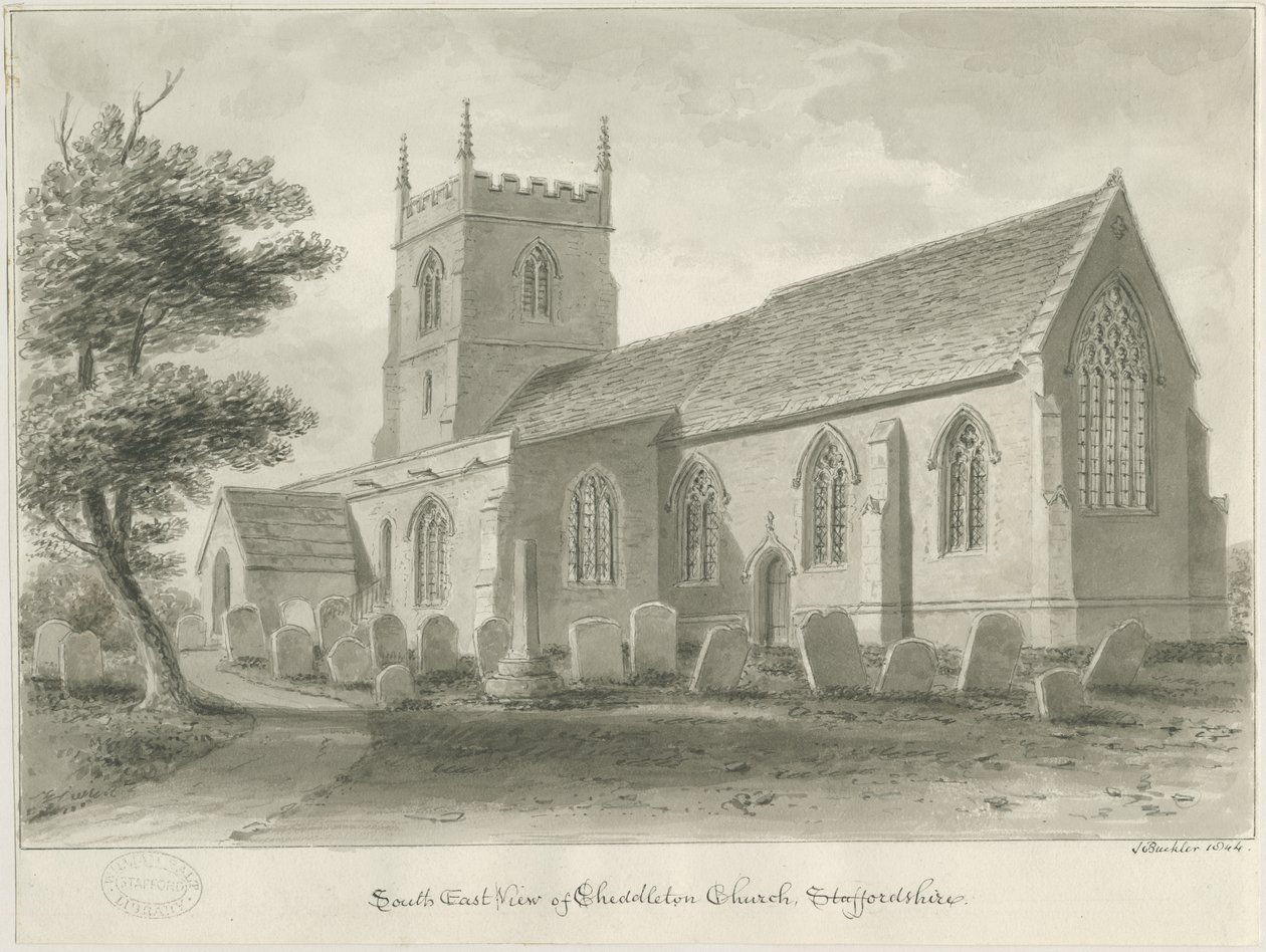 Iglesia de Cheddleton de John Buckler