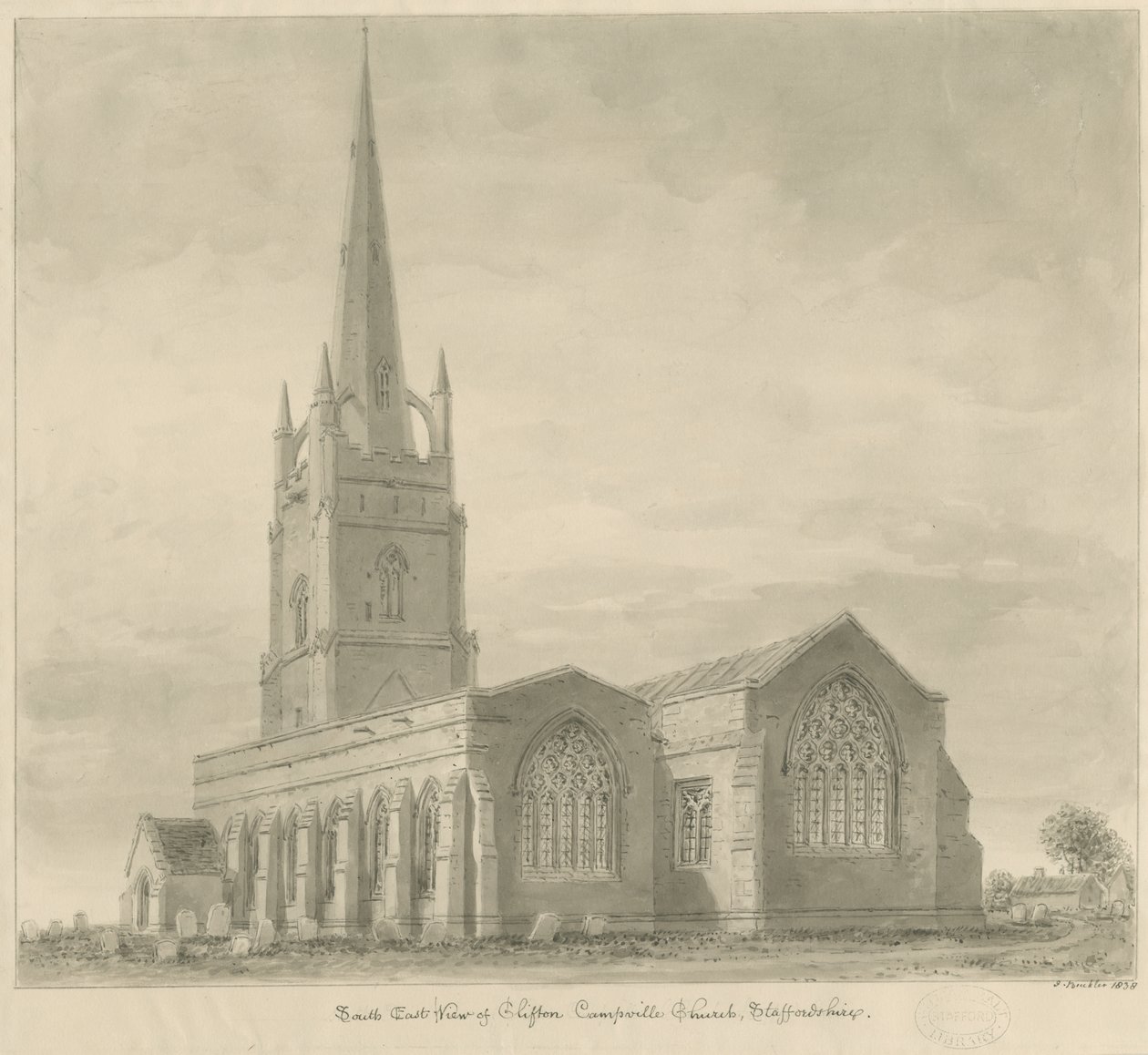 Iglesia de Clifton Campville de John Buckler