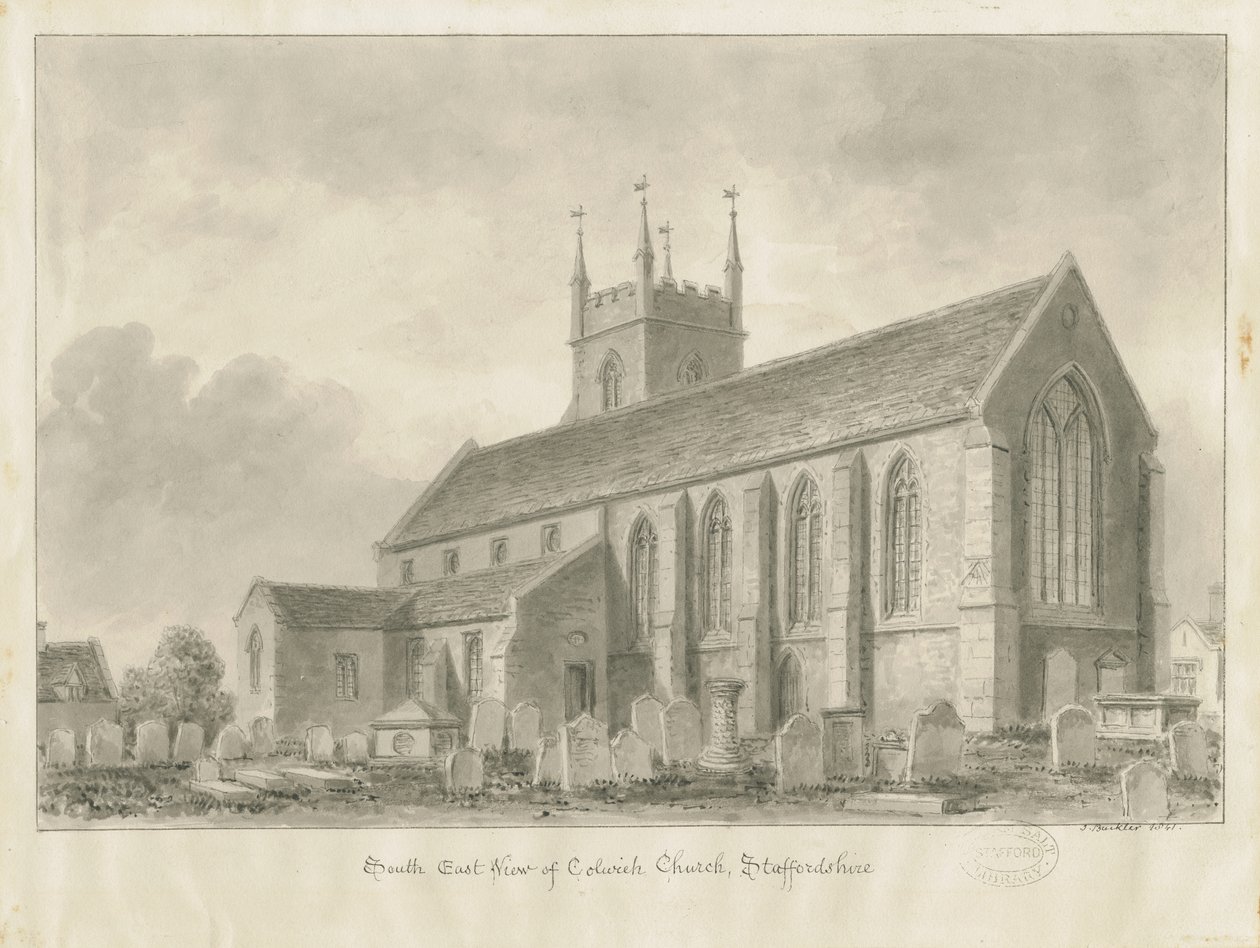 Iglesia de Colwich de John Buckler