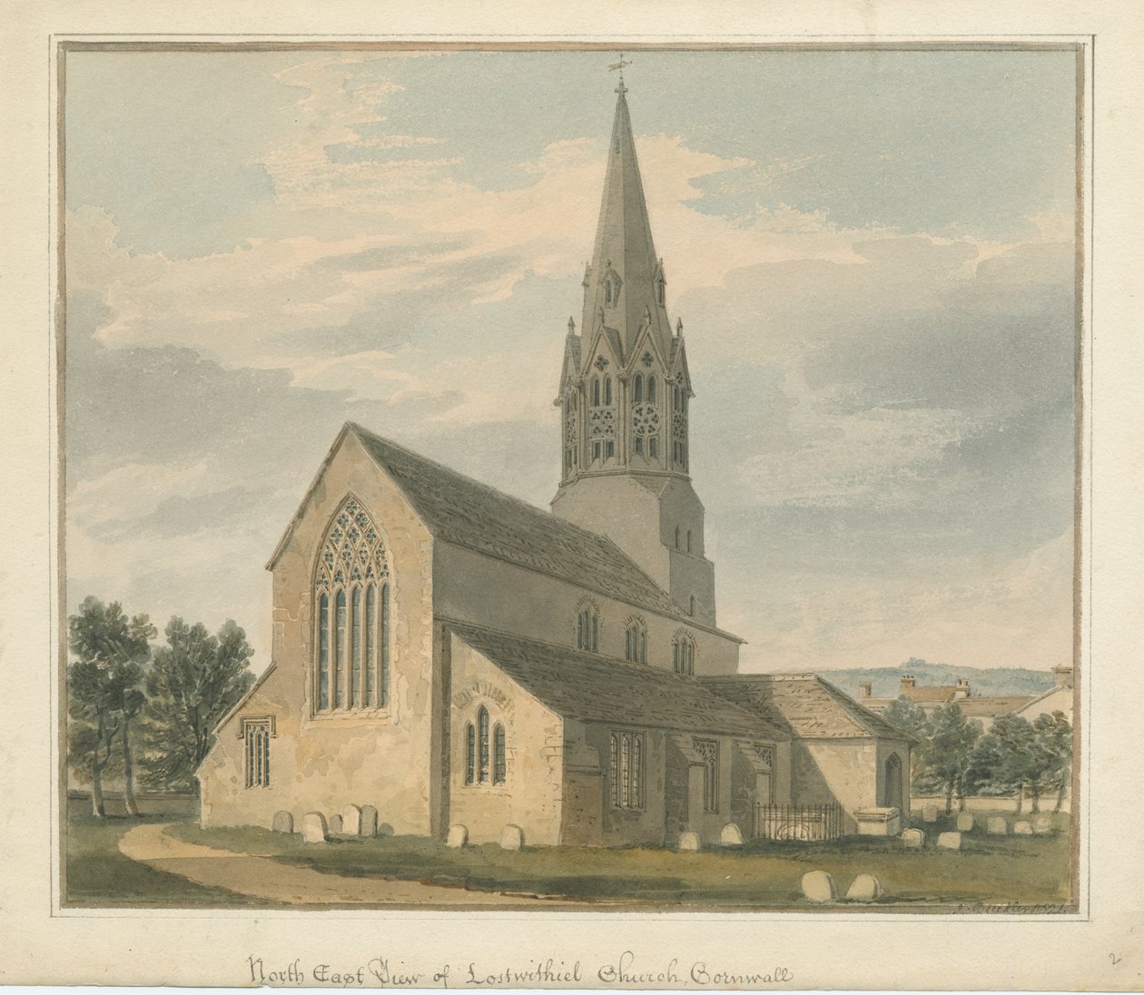 Cornwall - Iglesia de Lostwithiel de John Buckler