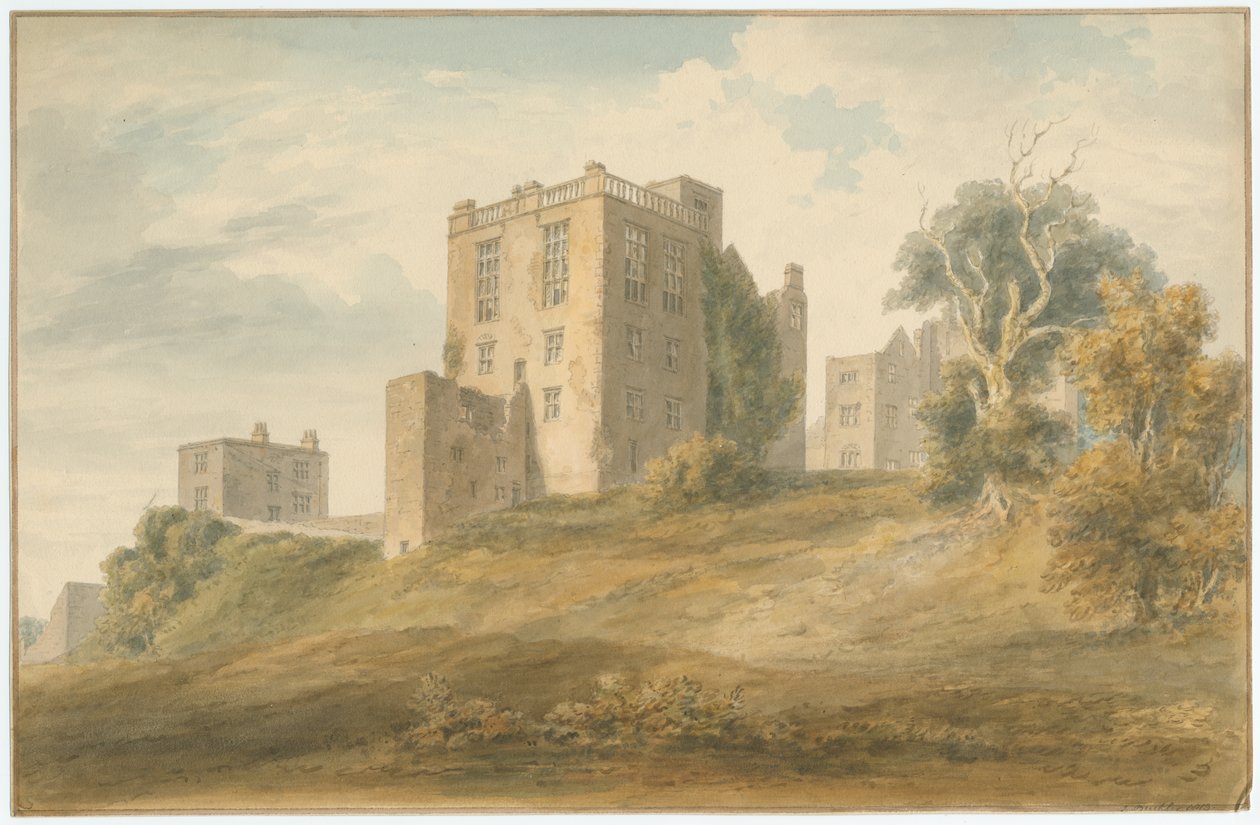 Derbyshire - Hardwick Hall [Antiguo] - Restos de John Buckler