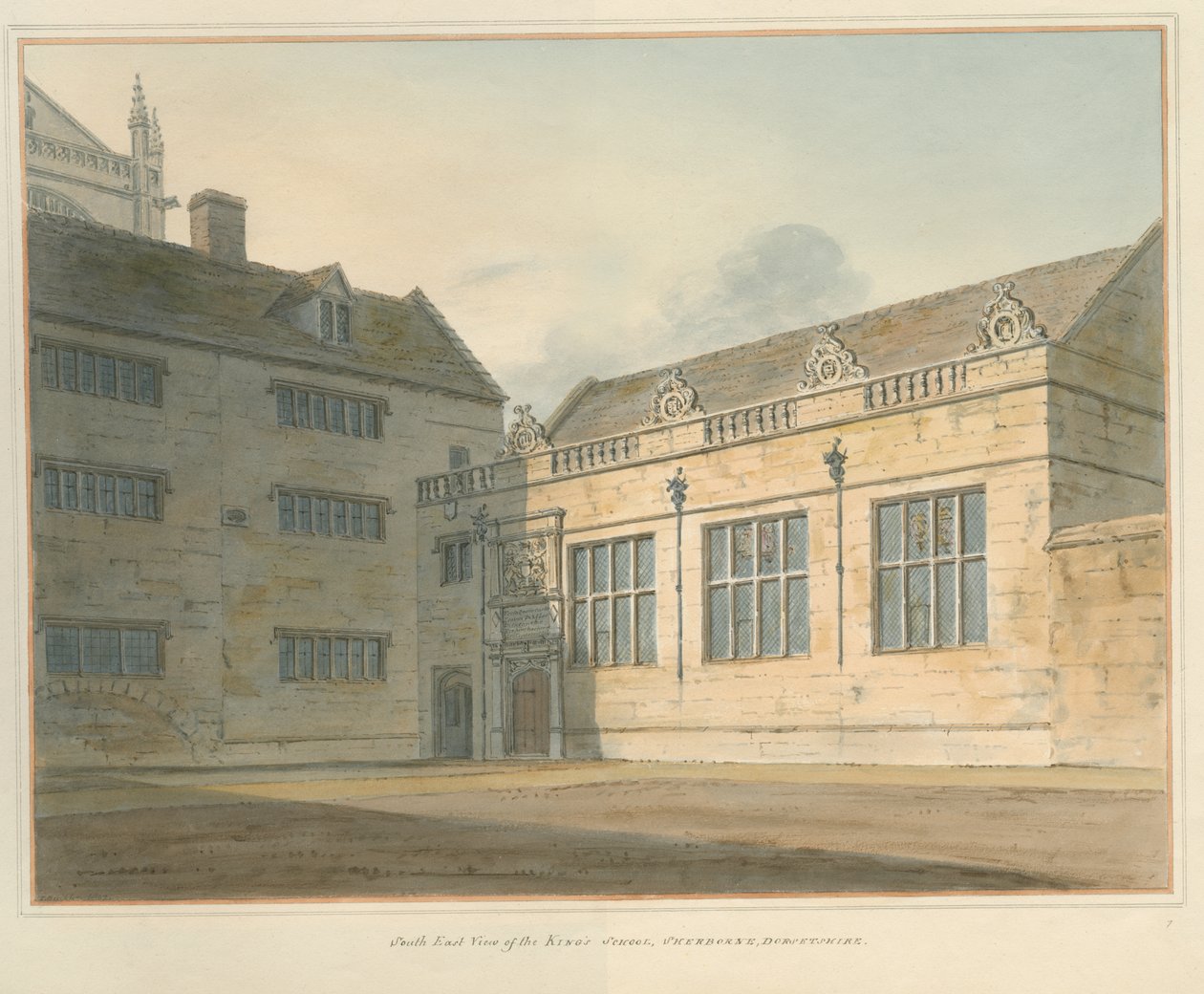 Dorset - Sherborne - La Escuela del Rey de John Buckler