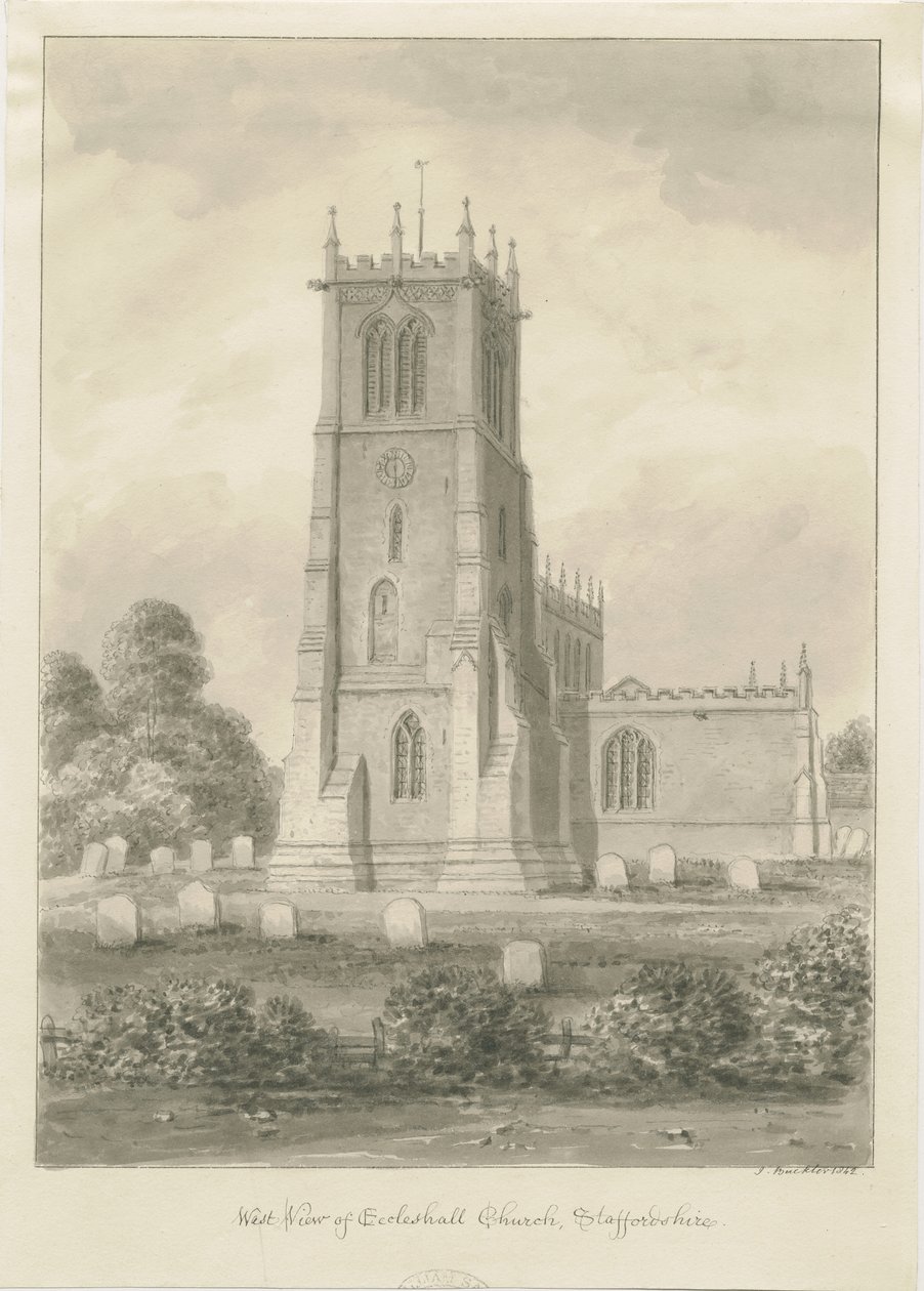 Iglesia de Eccleshall de John Buckler