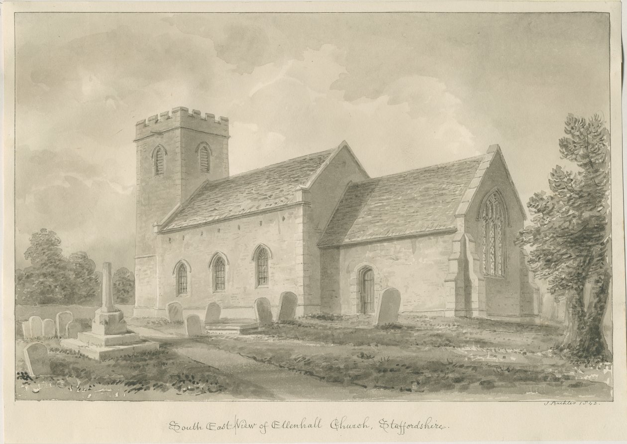 Iglesia de Ellenhall de John Buckler