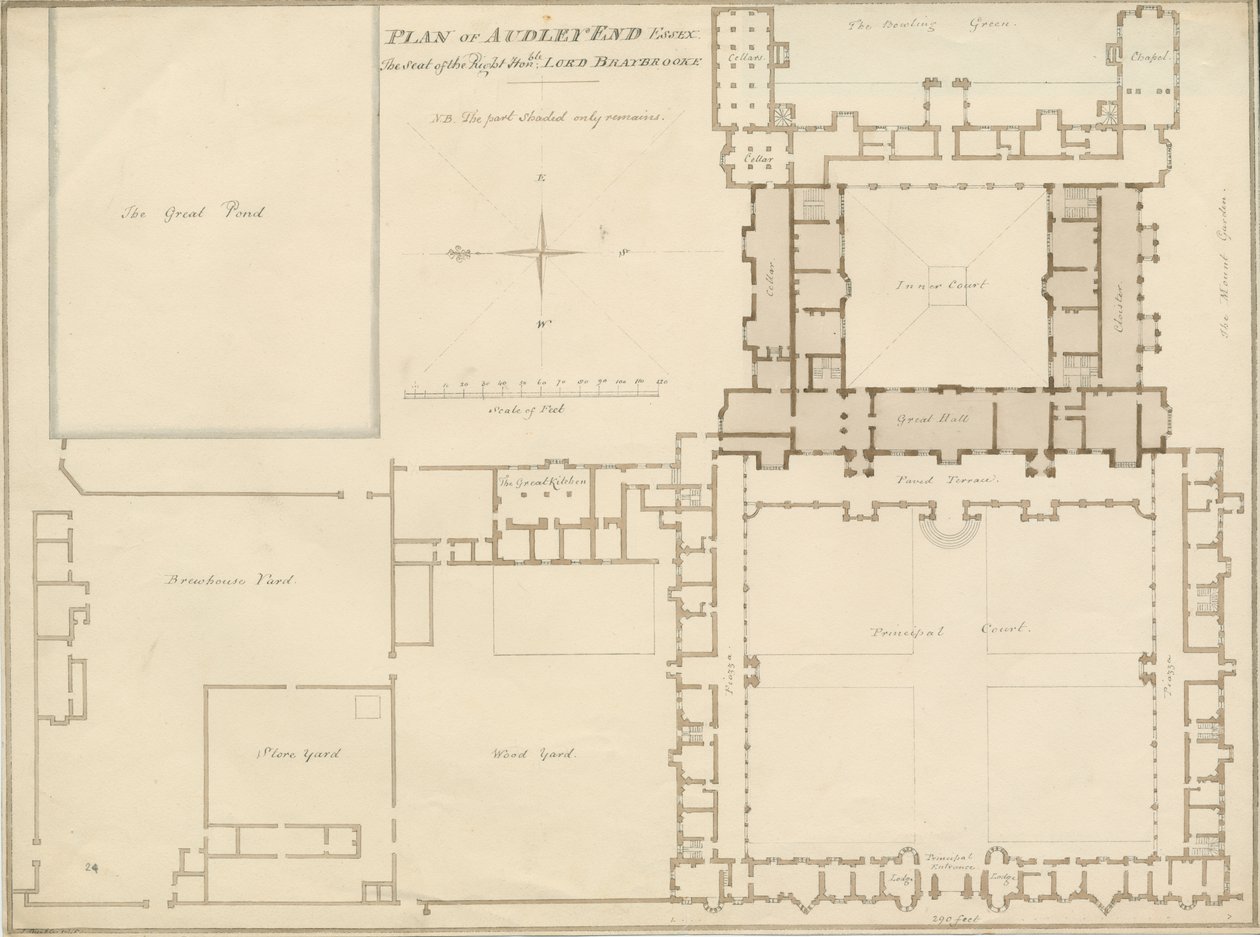 Essex - Audley End - Plano de John Buckler