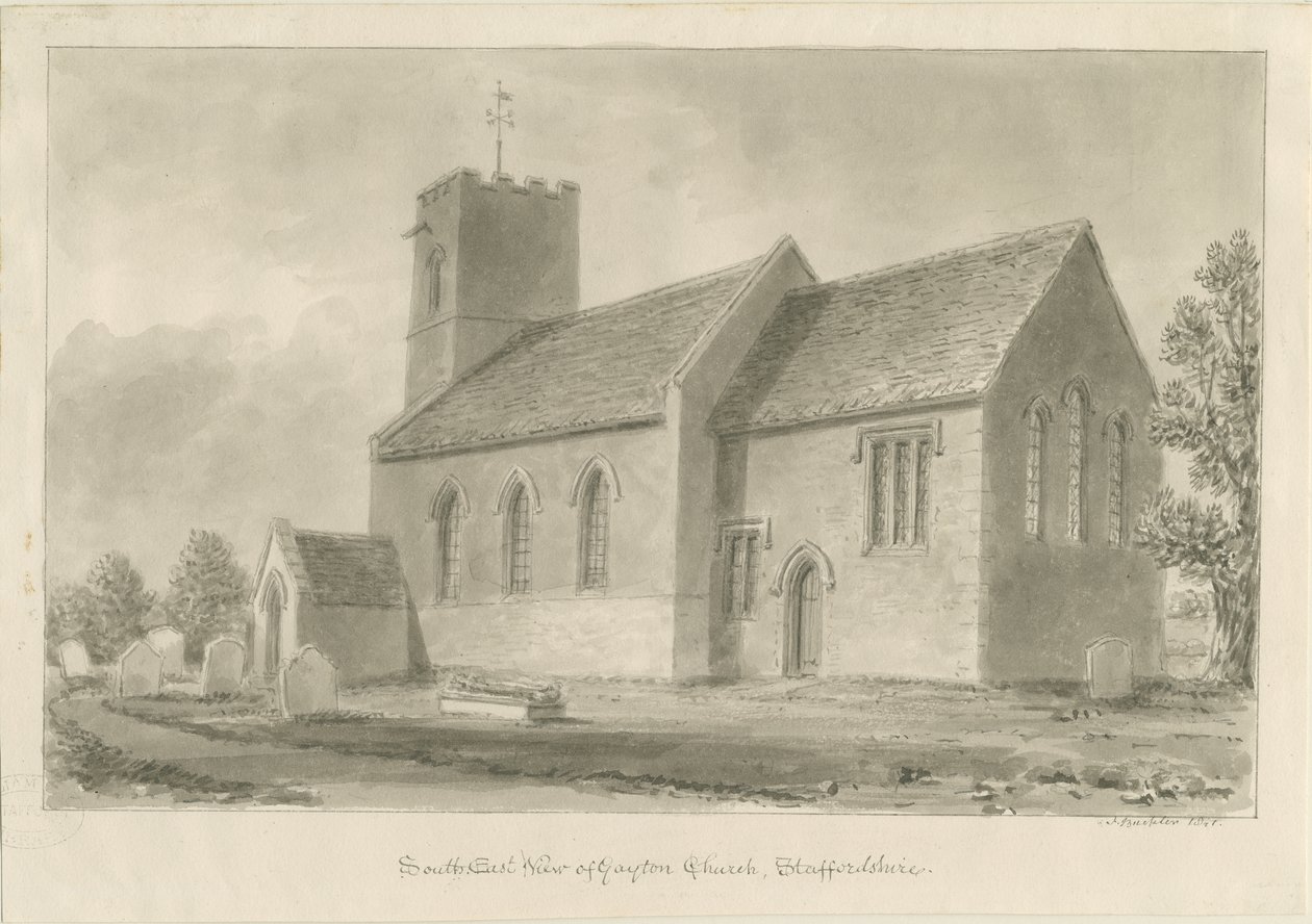 Iglesia de Gayton, 1841 de John Buckler