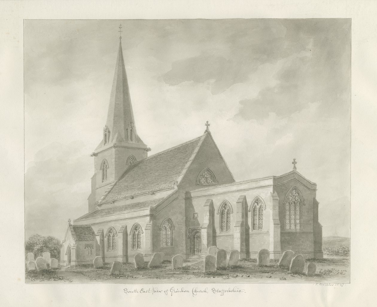 Iglesia de Grindon de John Buckler