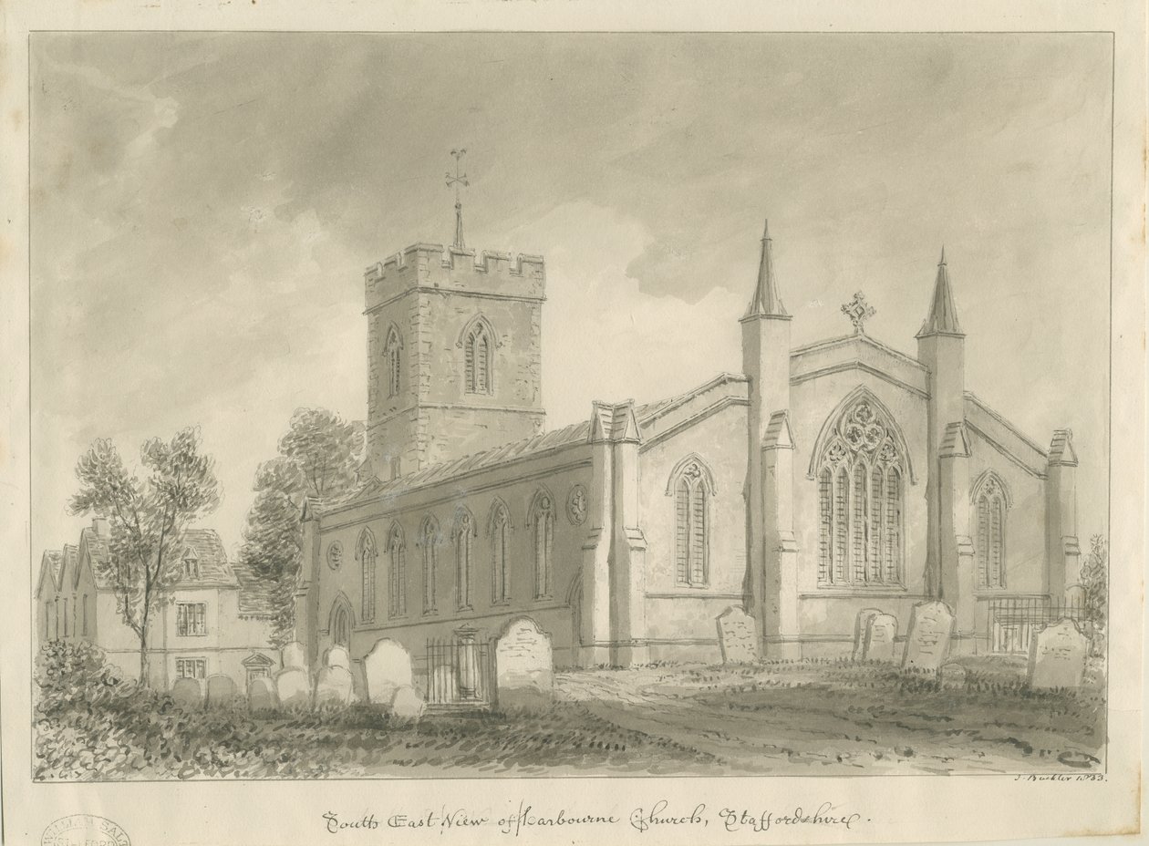 Iglesia de Harborne de John Buckler