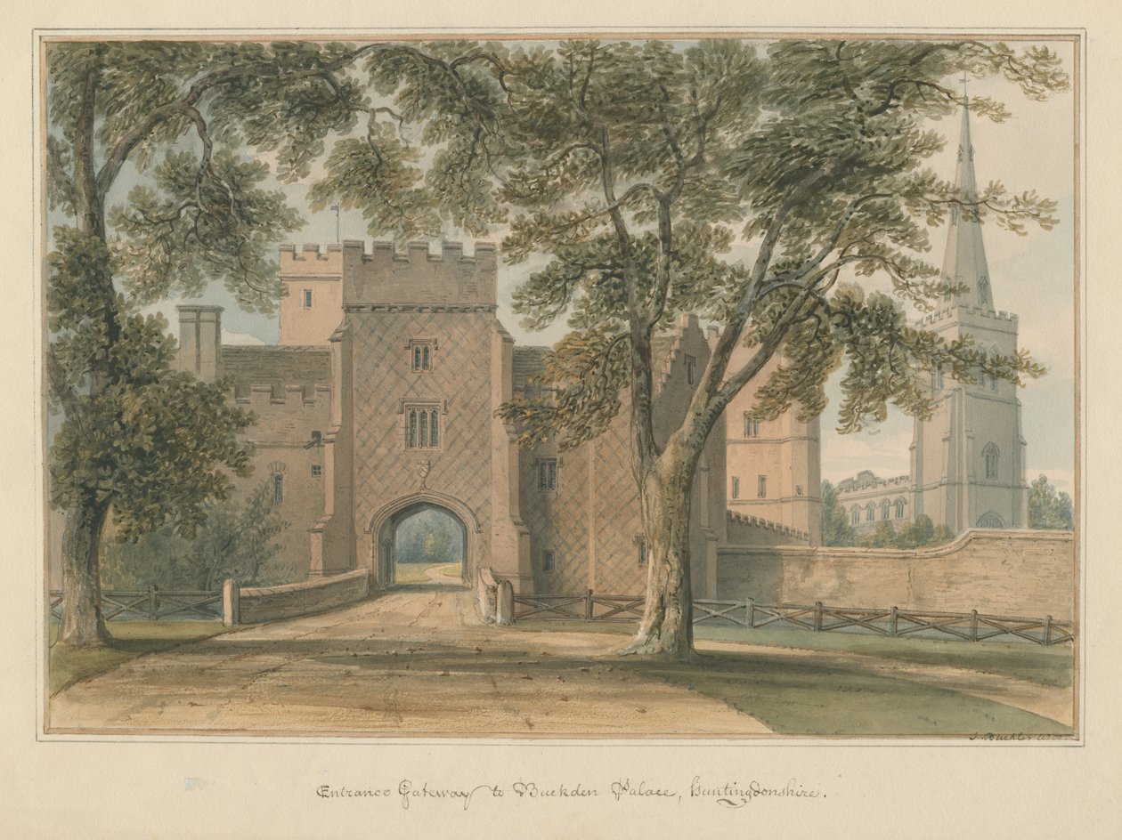 Huntingdonshire - Palacio de Buckden de John Buckler