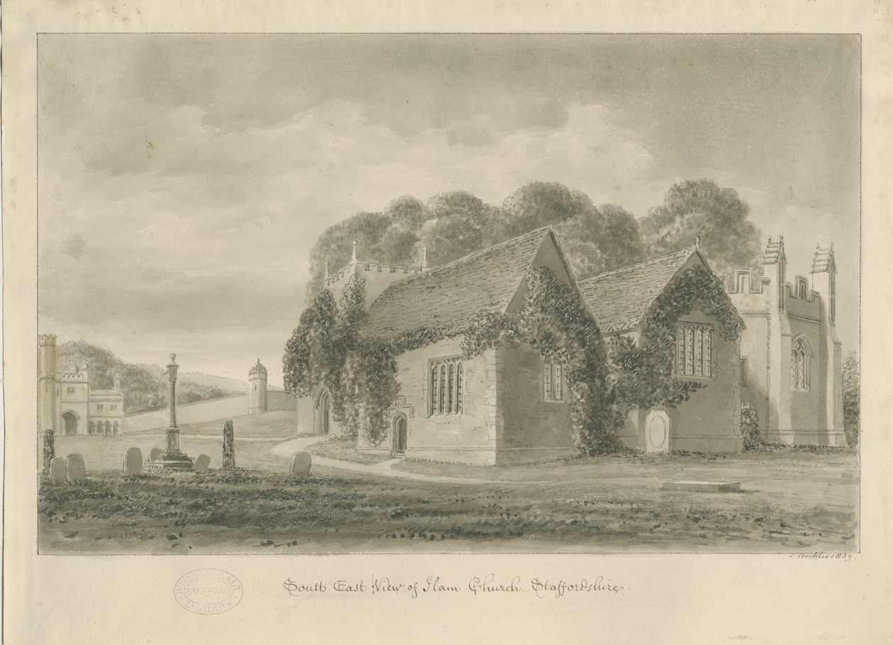 Iglesia de Ilam de John Buckler