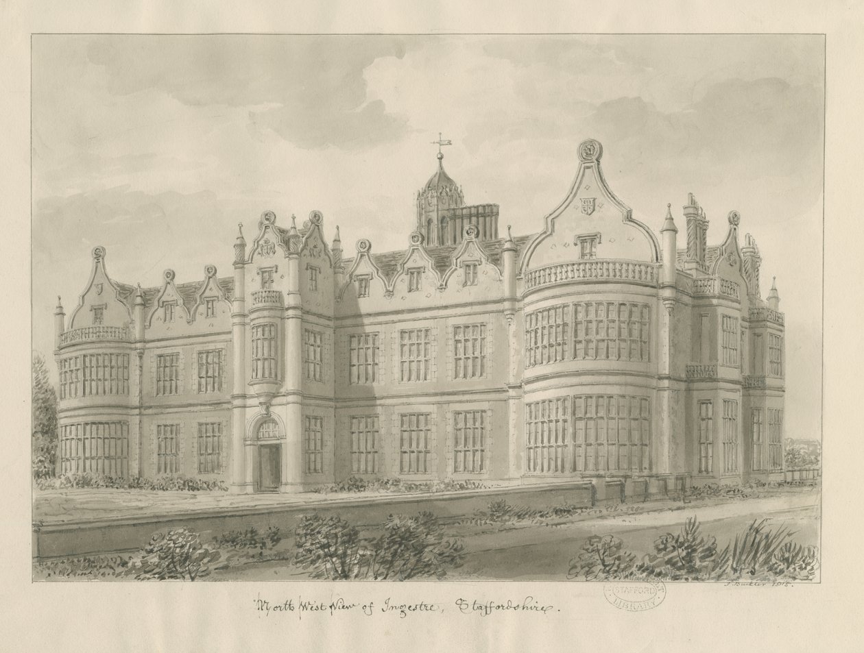 Ingestre Hall de John Buckler