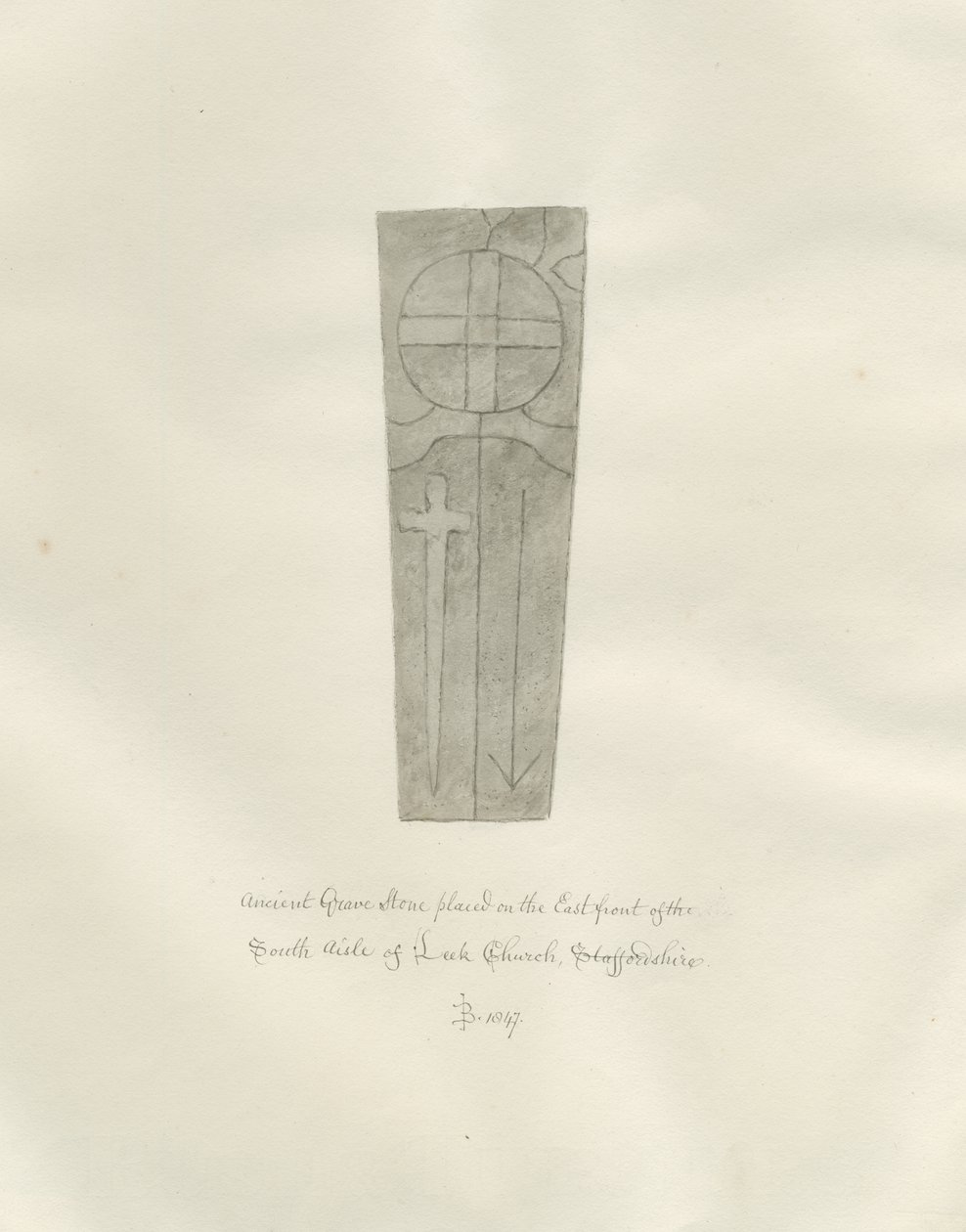 Iglesia de Leek - Lápida de John Buckler