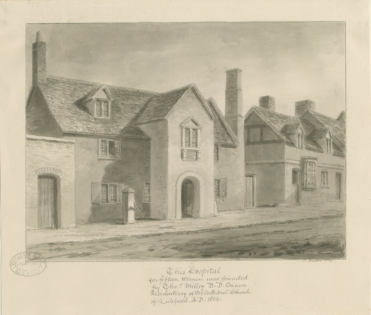 Lichfield - Hospital para Mujeres de John Buckler