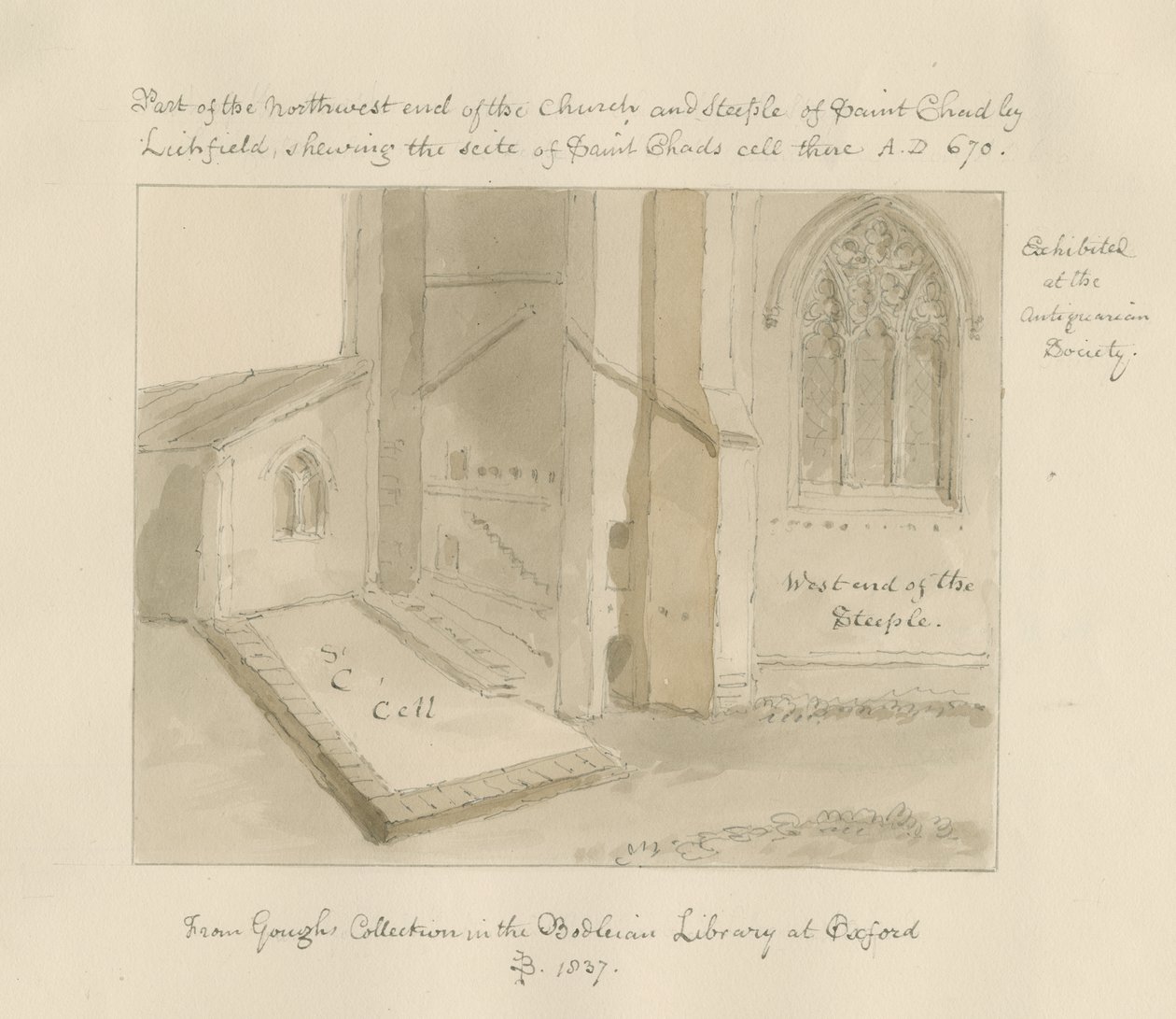 Lichfield - Iglesia de San Chad de John Buckler