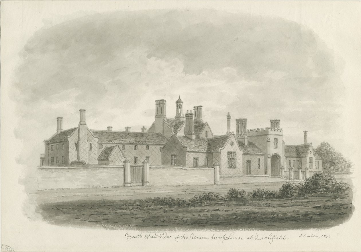 Lichfield - Casa de la Unión de John Buckler