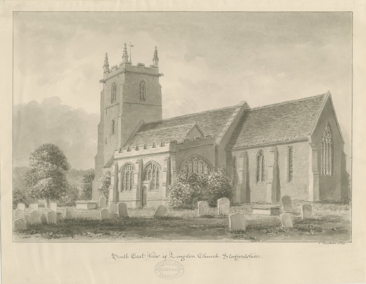 Iglesia de Longdon de John Buckler