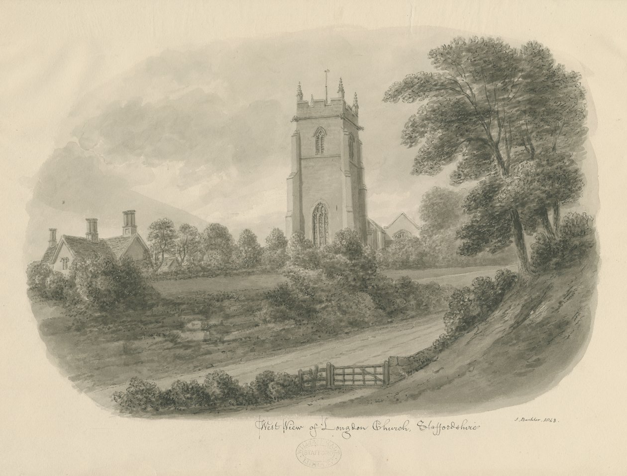 Iglesia de Longdon de John Buckler