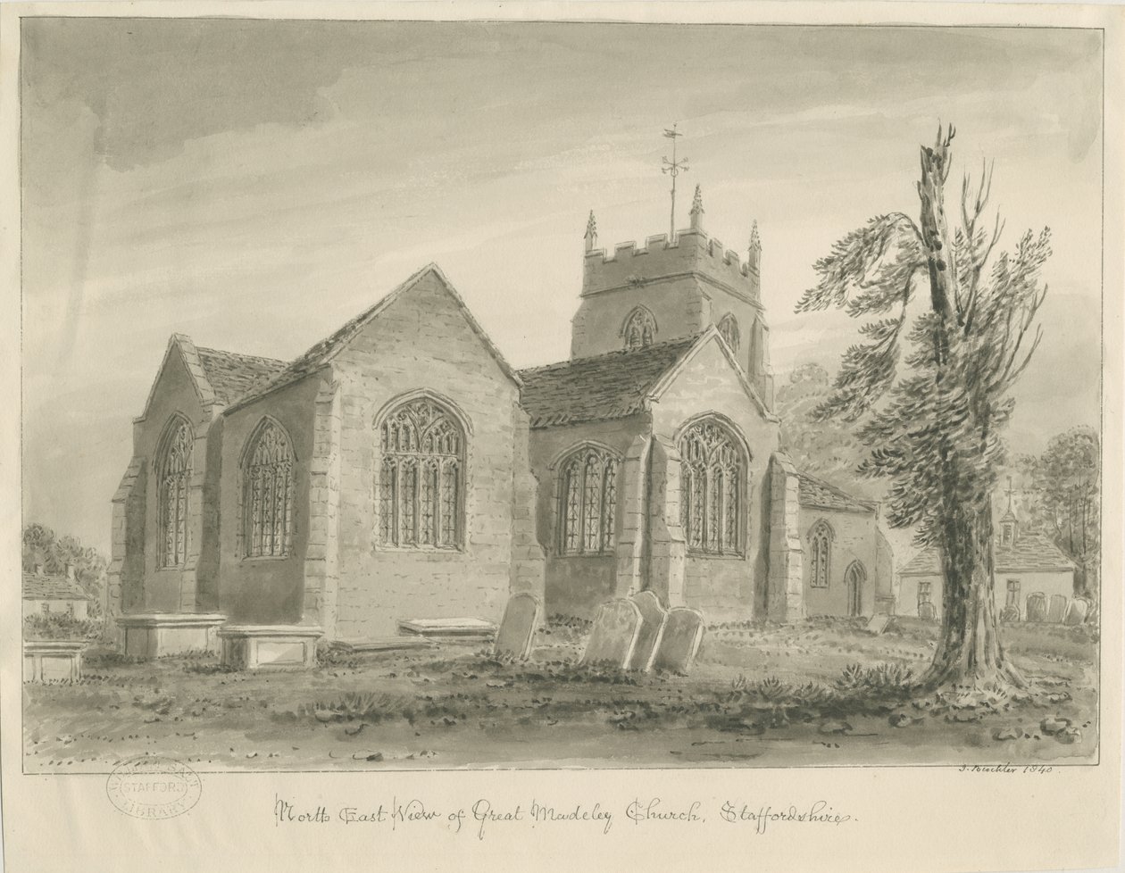 Iglesia de Madeley de John Buckler