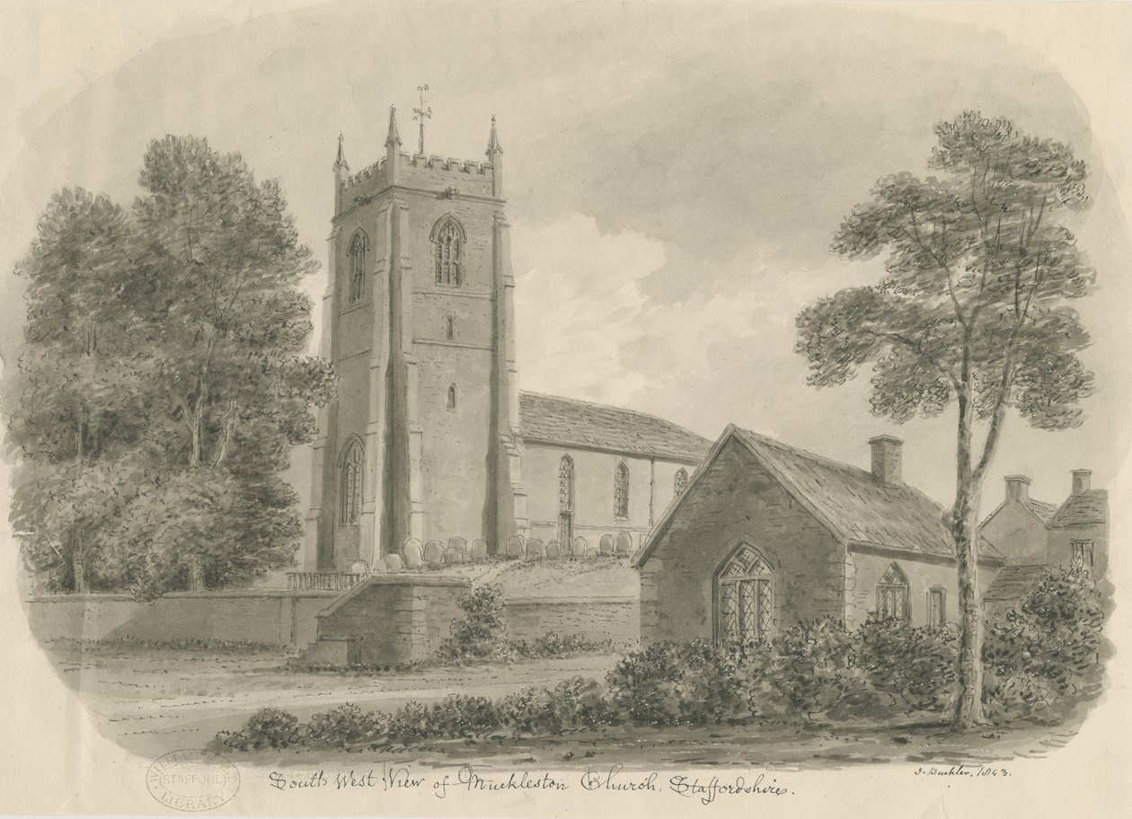Iglesia de Mucklestone de John Buckler