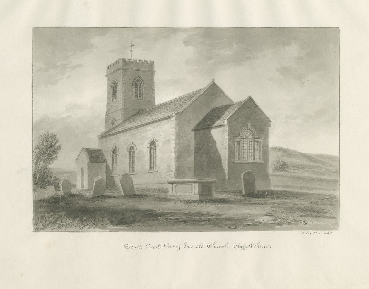 Iglesia de Onecote de John Buckler