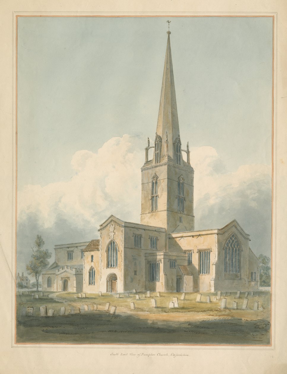 Oxfordshire - Iglesia de Bampton de John Buckler