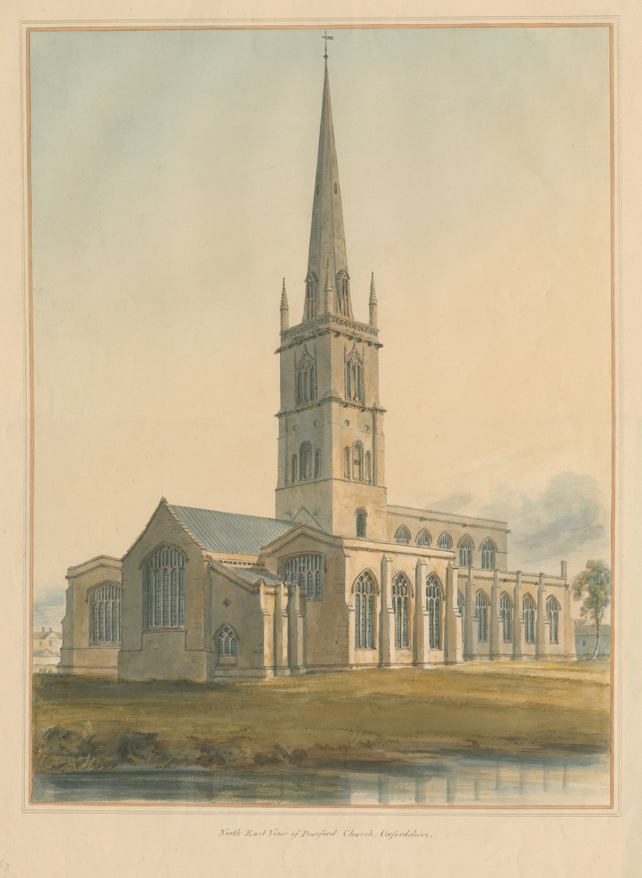 Oxfordshire - Iglesia de Burford, 1802 de John Buckler