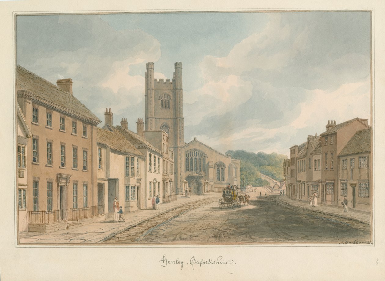 Oxfordshire - Henley upon Thames, 1826 de John Buckler
