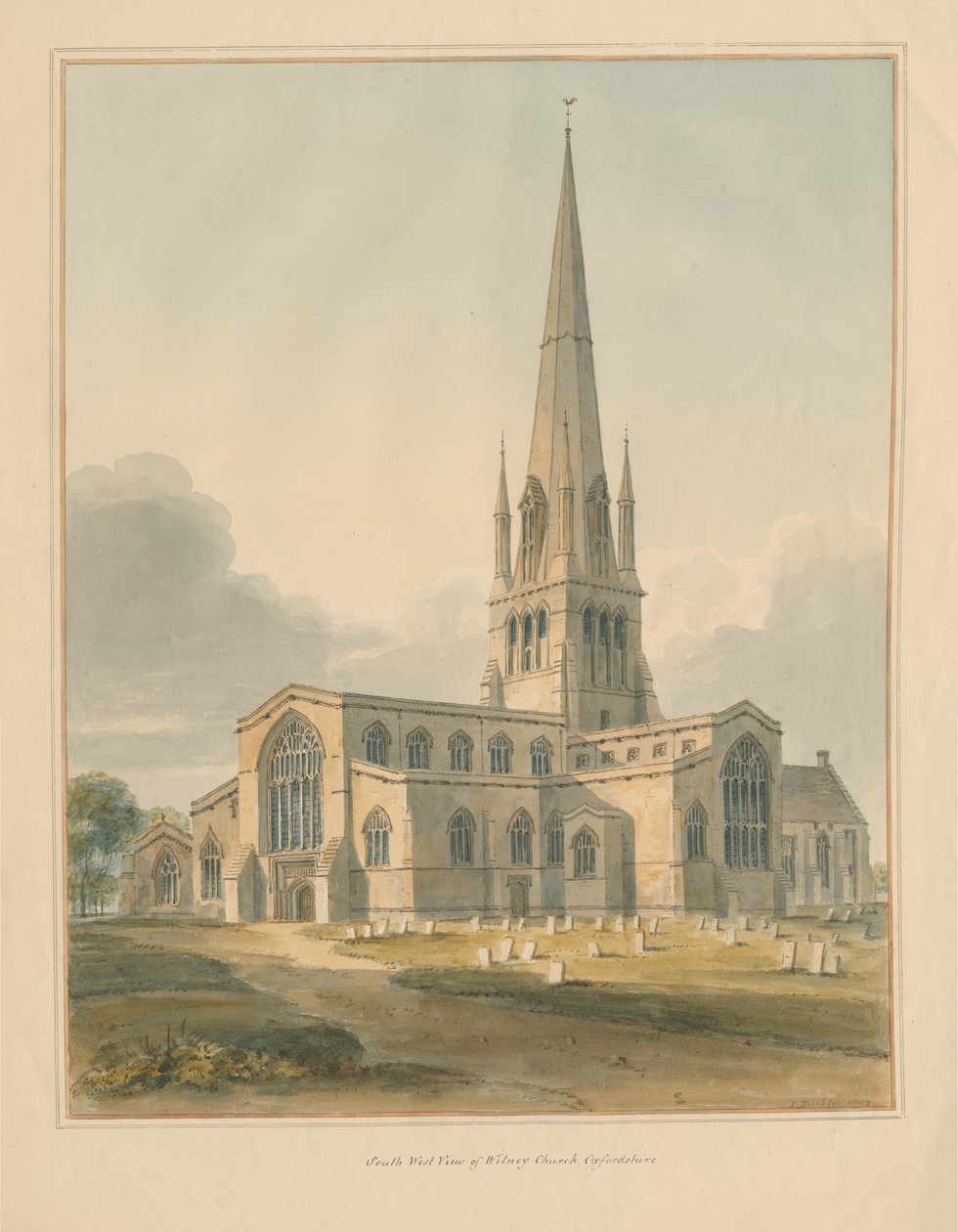 Oxfordshire - Iglesia de Witney de John Buckler