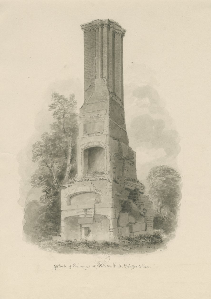 Pillaton Hall - Chimenea de la Cocina de John Buckler