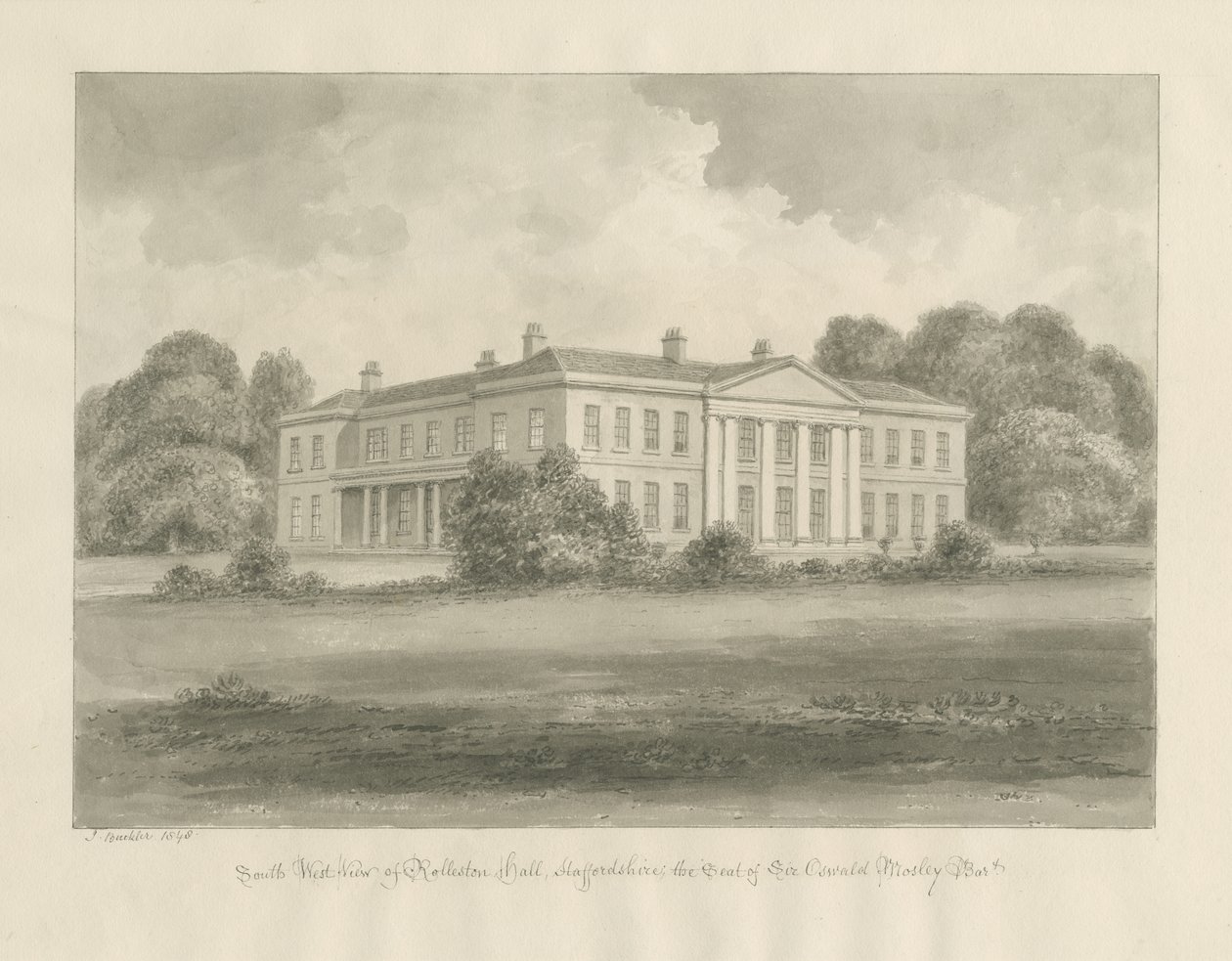 Rolleston Hall de John Buckler