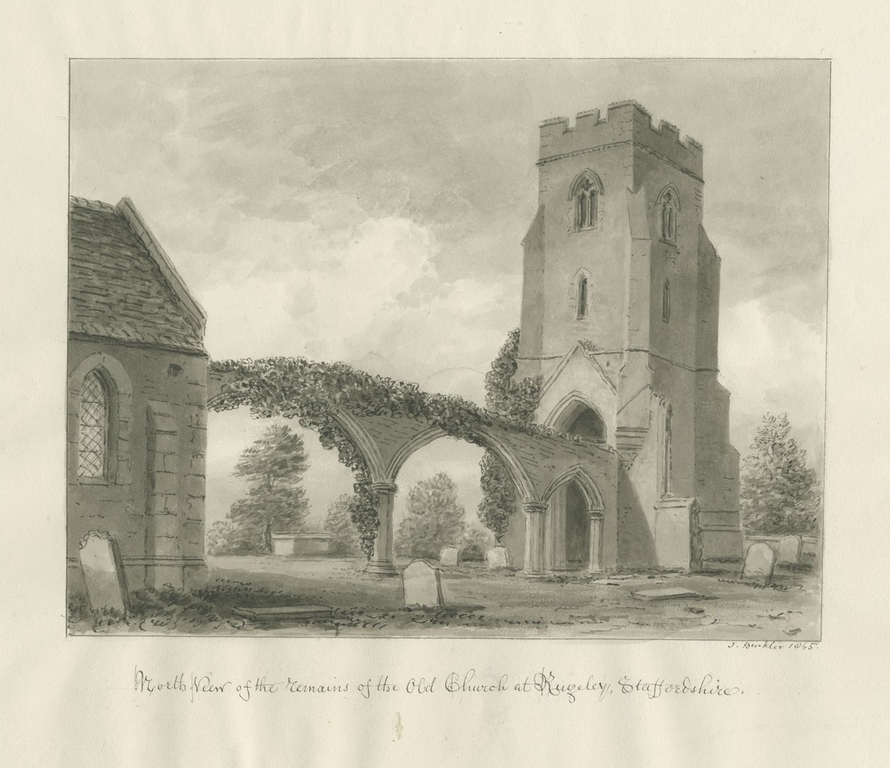 Iglesia de Rugeley (Antigua) de John Buckler