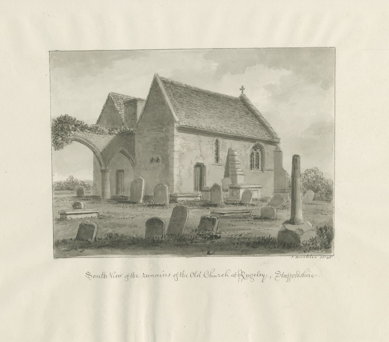 Iglesia de Rugeley de John Buckler