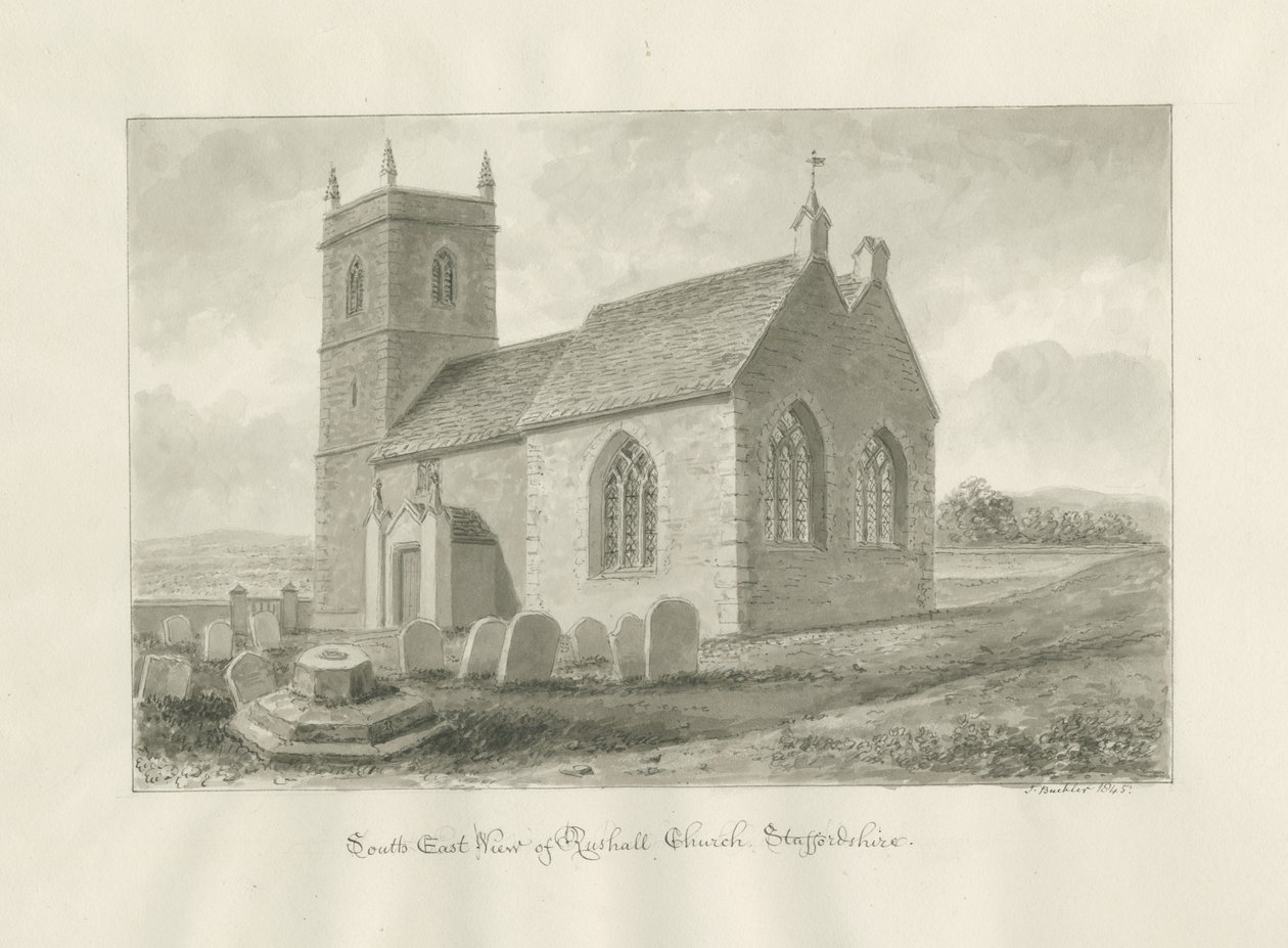 Iglesia de Rushall de John Buckler