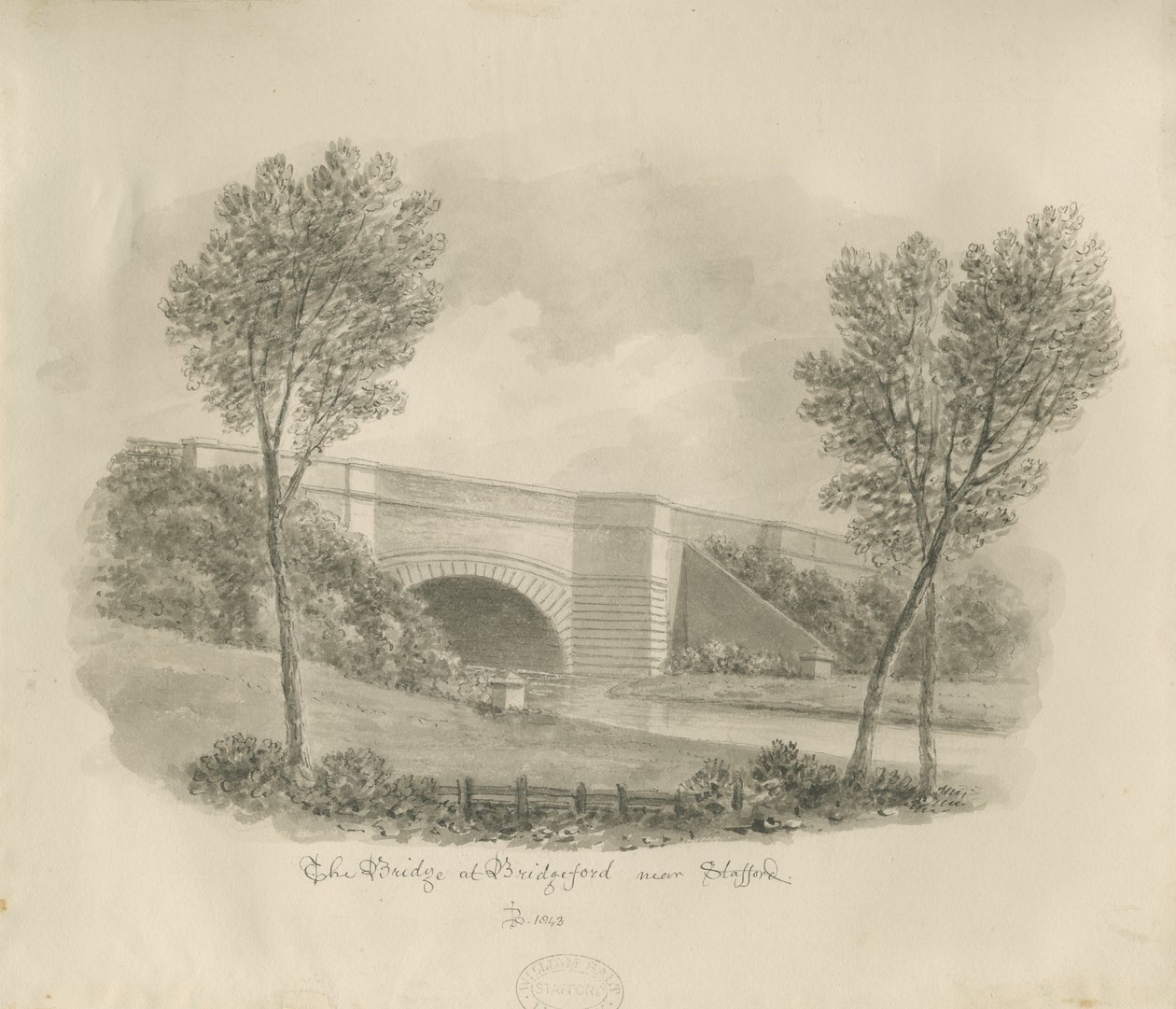 Stafford - Puente en Bridgeford de John Buckler