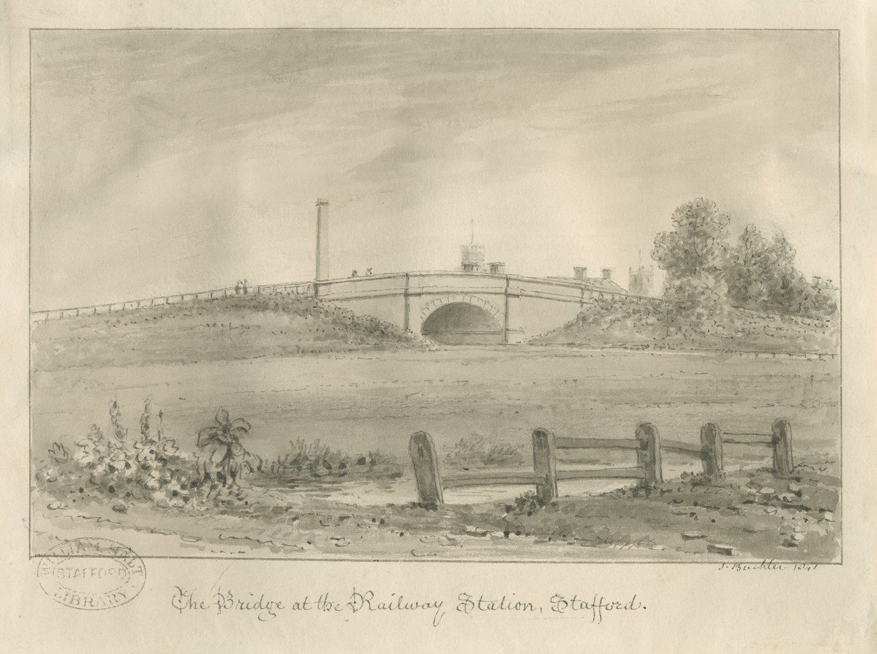Stafford - Puente en la estación de tren de John Buckler