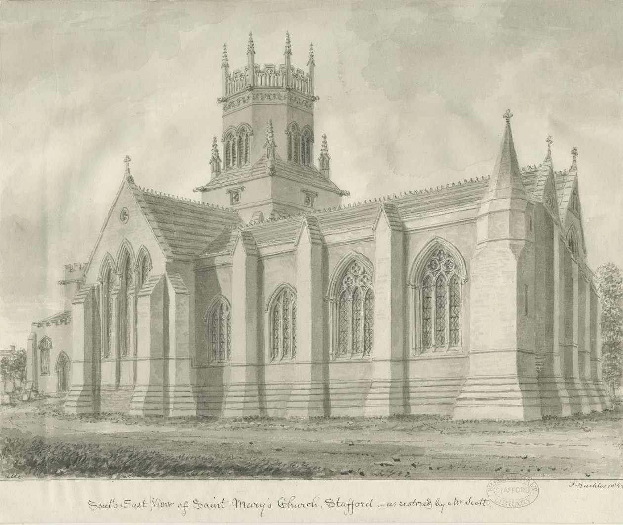 Stafford - Iglesia de Santa María de John Buckler