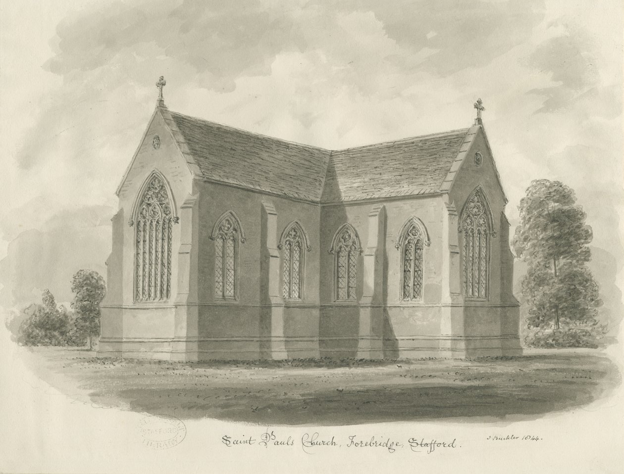Stafford - Iglesia de San Pablo, Forebridge de John Buckler
