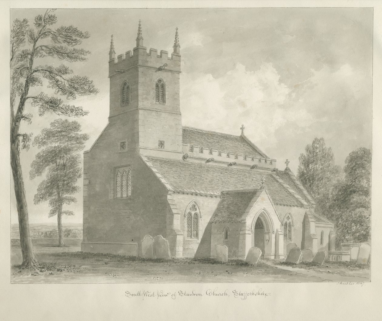 Iglesia de Standon de John Buckler