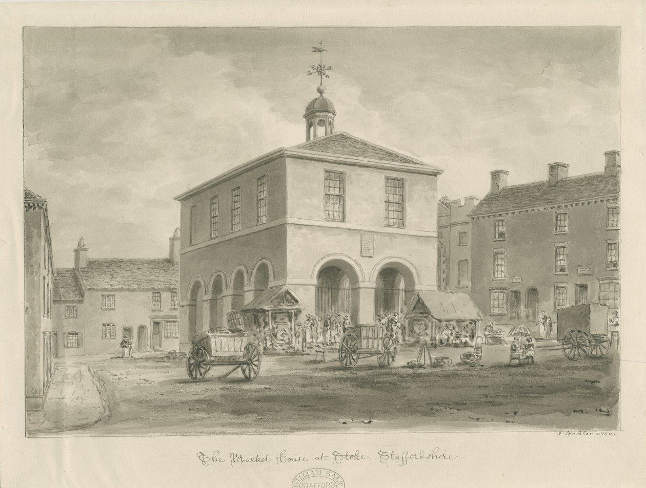 Casa del Mercado de Stoke-upon-Trent de John Buckler