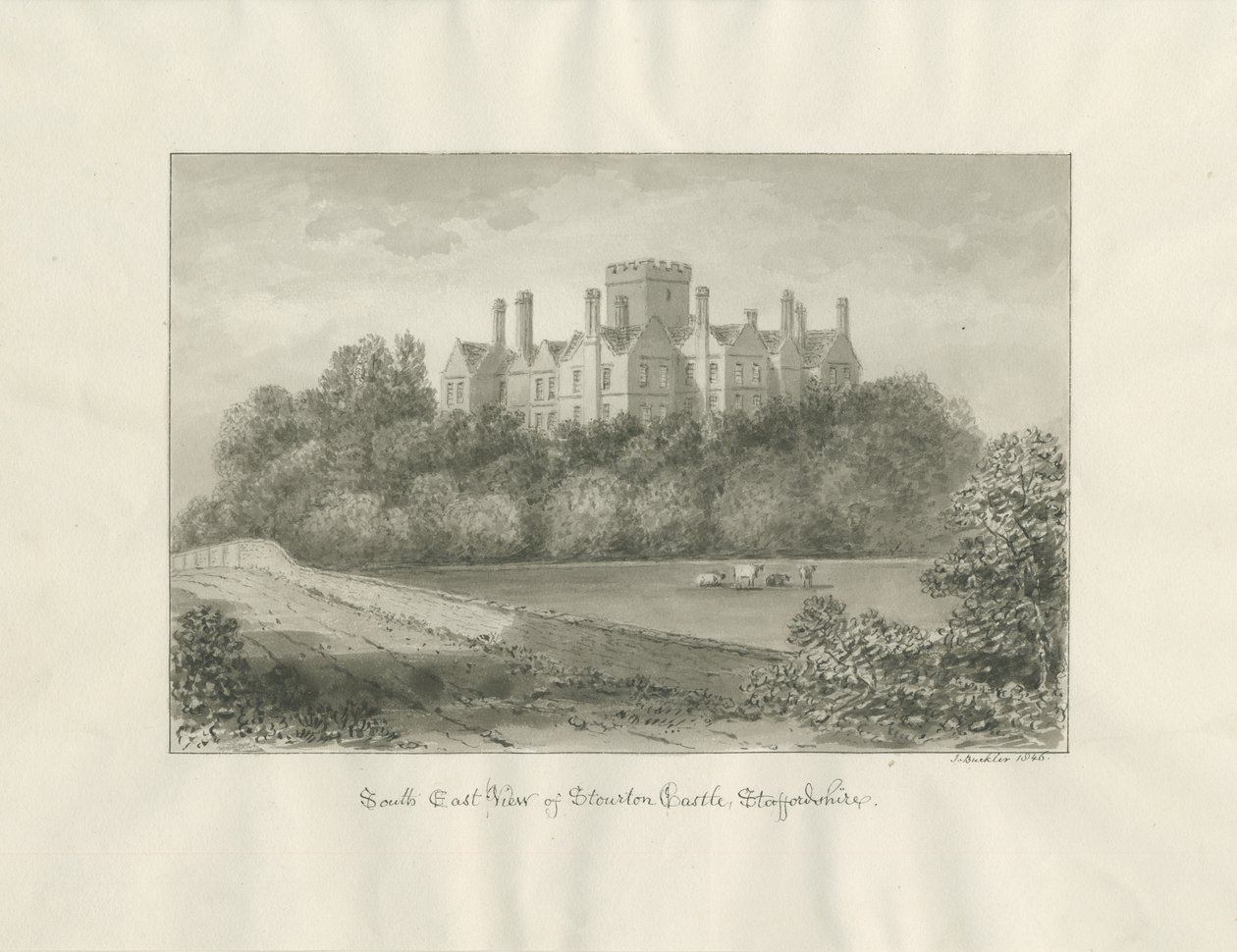 Castillo de Stourton de John Buckler