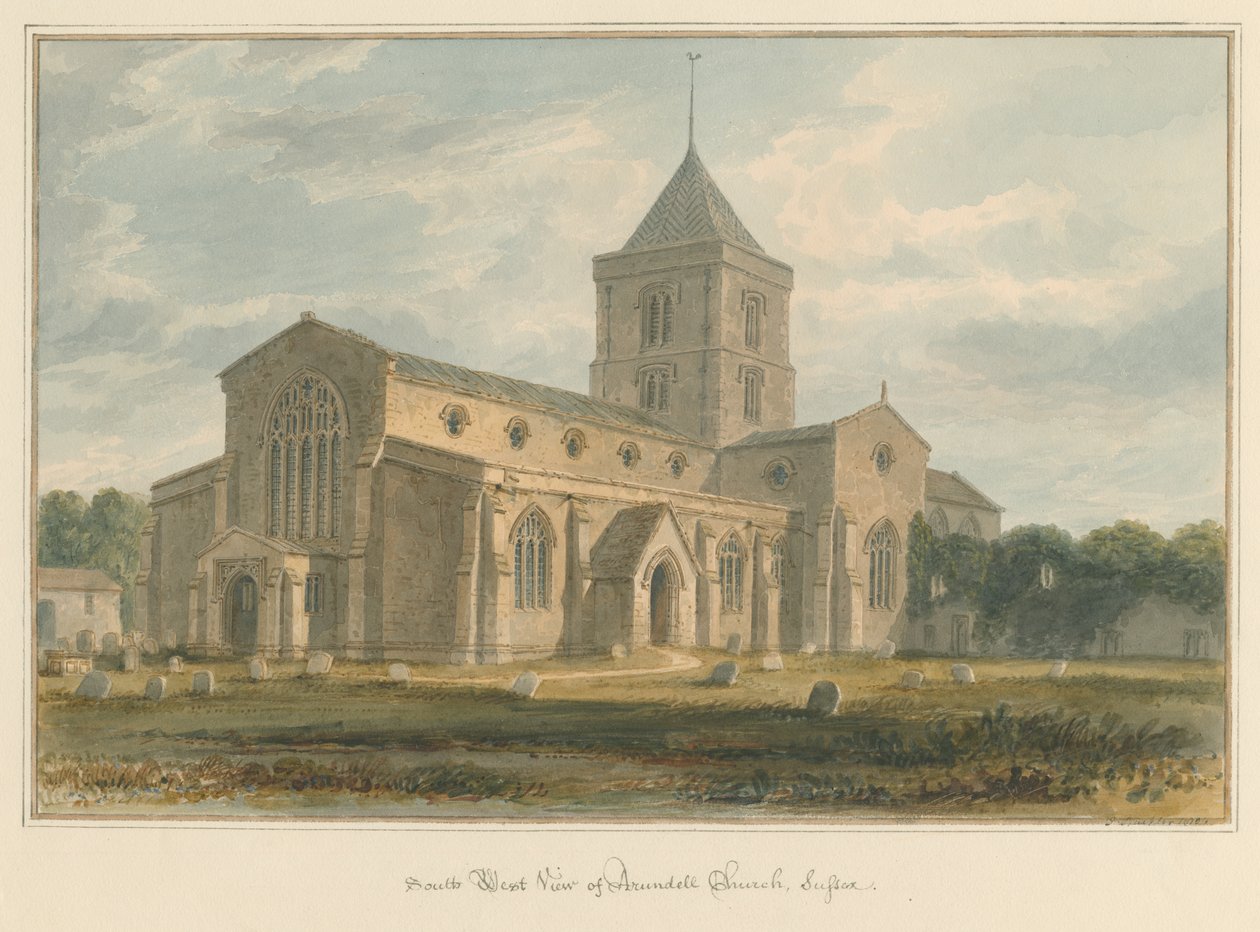 Sussex - Iglesia de Arundel, 1804 de John Buckler